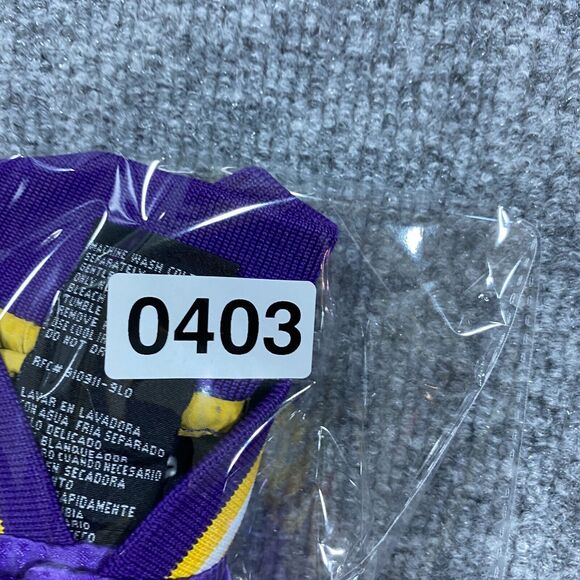 Starter LSU Tigers Jacket Toddler 5T Purple Gold Satin Football Sports Coat - Picture 7 of 7